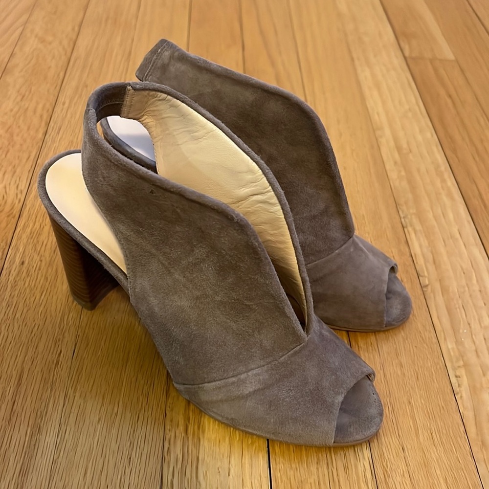 Suede heels